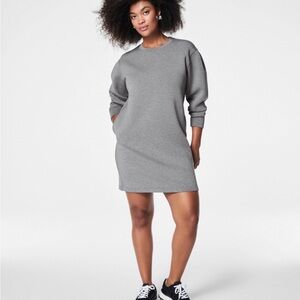 SPANX AirEssentials Long Sleeve Gray Dress